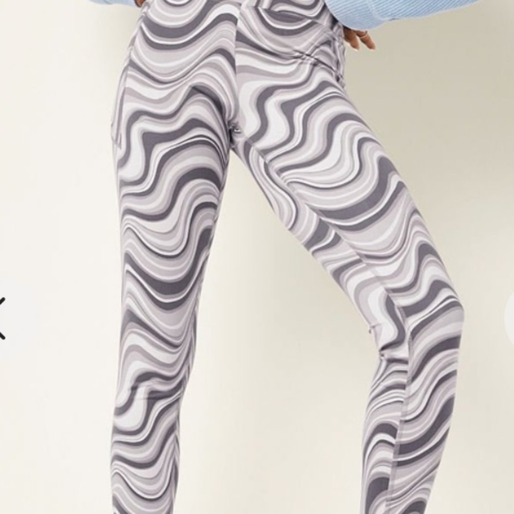 NWT Pink Seamless High Waist Full Length Tight - Whisper Grey Marble
